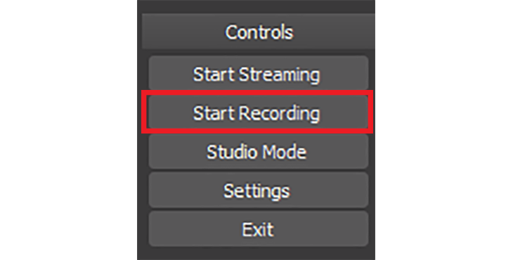 Control Start Recording 2
