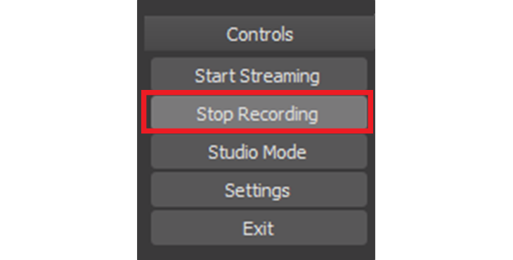 Control Stop Recording 2