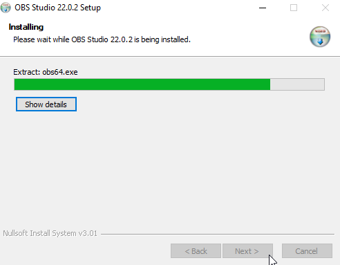 Install OBS 2 262 3