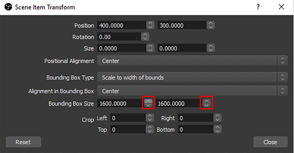 Bounding Box Resize