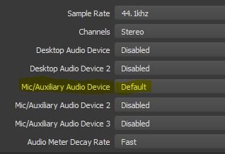 Mic Selection