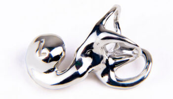 Vestibular Today - Life-Sized Left Inner Ear - Sterling Silver