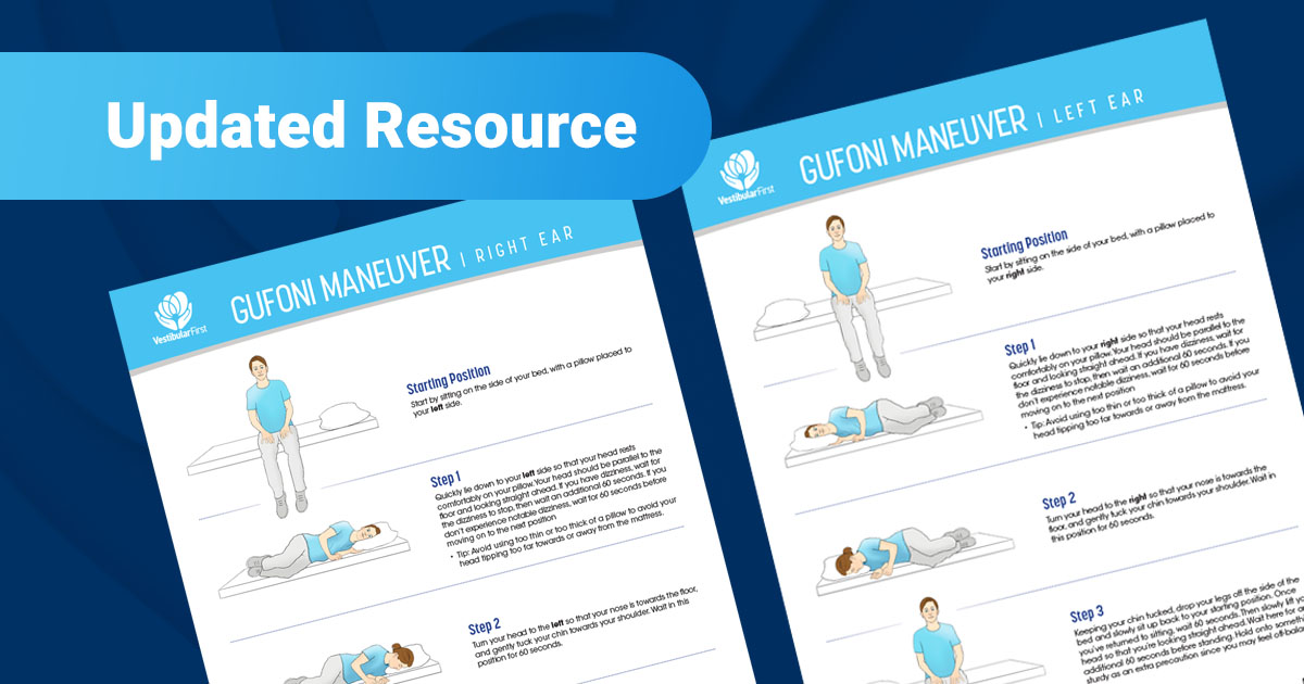 Gufoni Maneuver Handout for Patients | Vestibular First